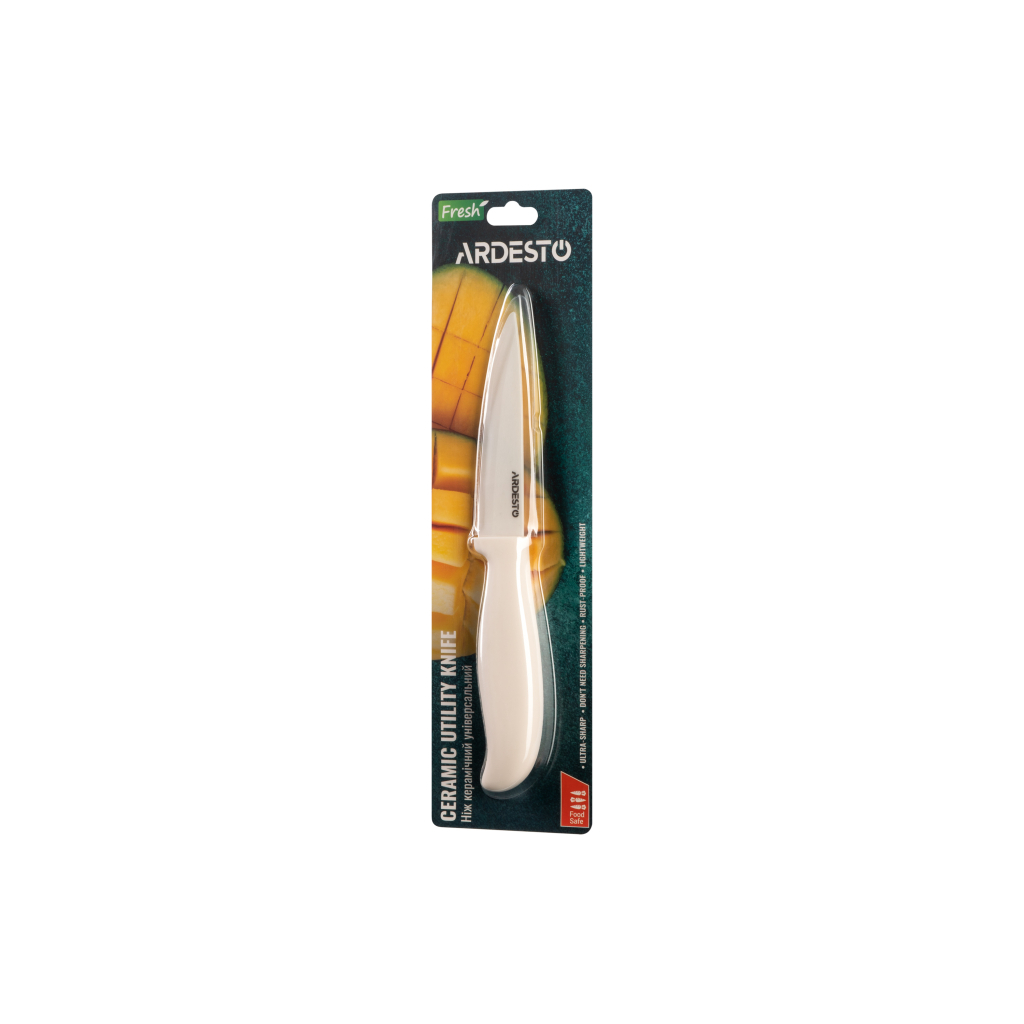 Кухонний ніж Ardesto Fresh 20.5 см White (AR2120CW) - зображення 4