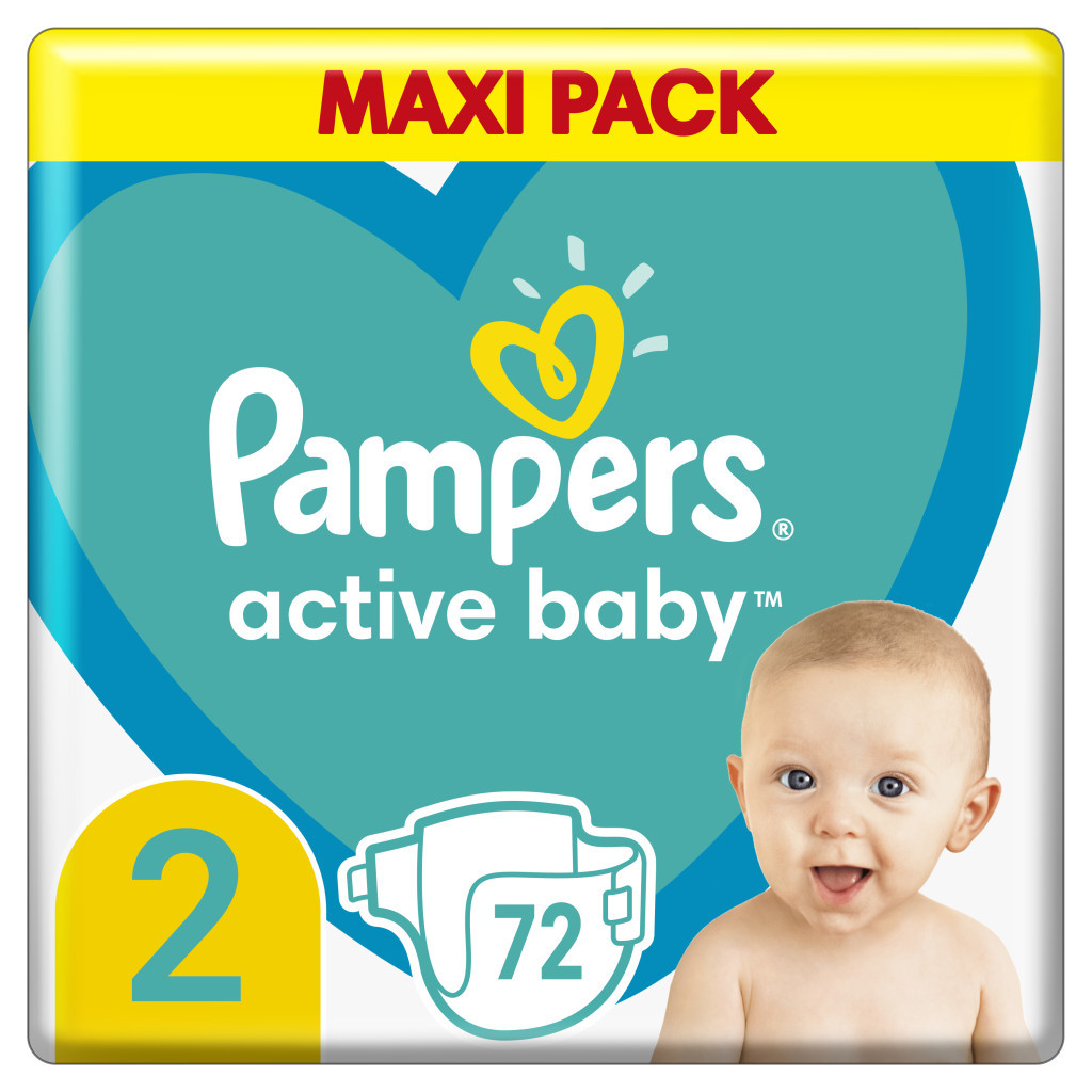 Підгузки Pampers Active Baby Розмір 2 (4-8 кг), 72 шт (8006540032848) - зображення 1