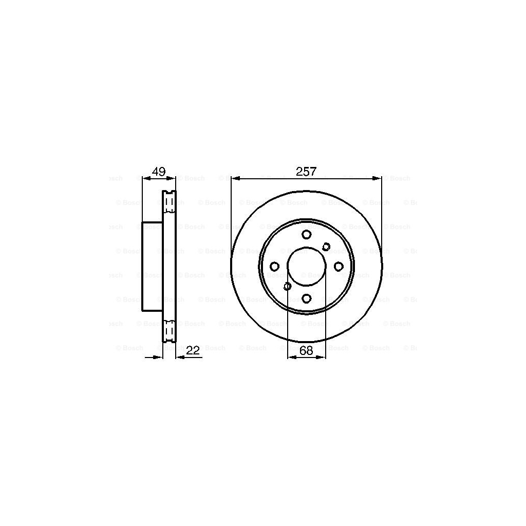 Гальмівний диск Bosch 0 986 478 567 - зображення 5