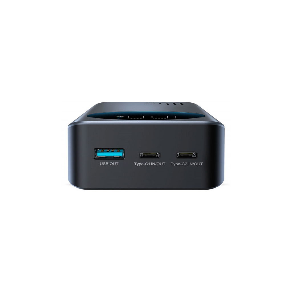 Батарея універсальна JOYROOM 30000mAh 65W PD, QC/3.0, USB-A, 2xUSB-C In/Out, Black (JR-PBF05) - изображение 5