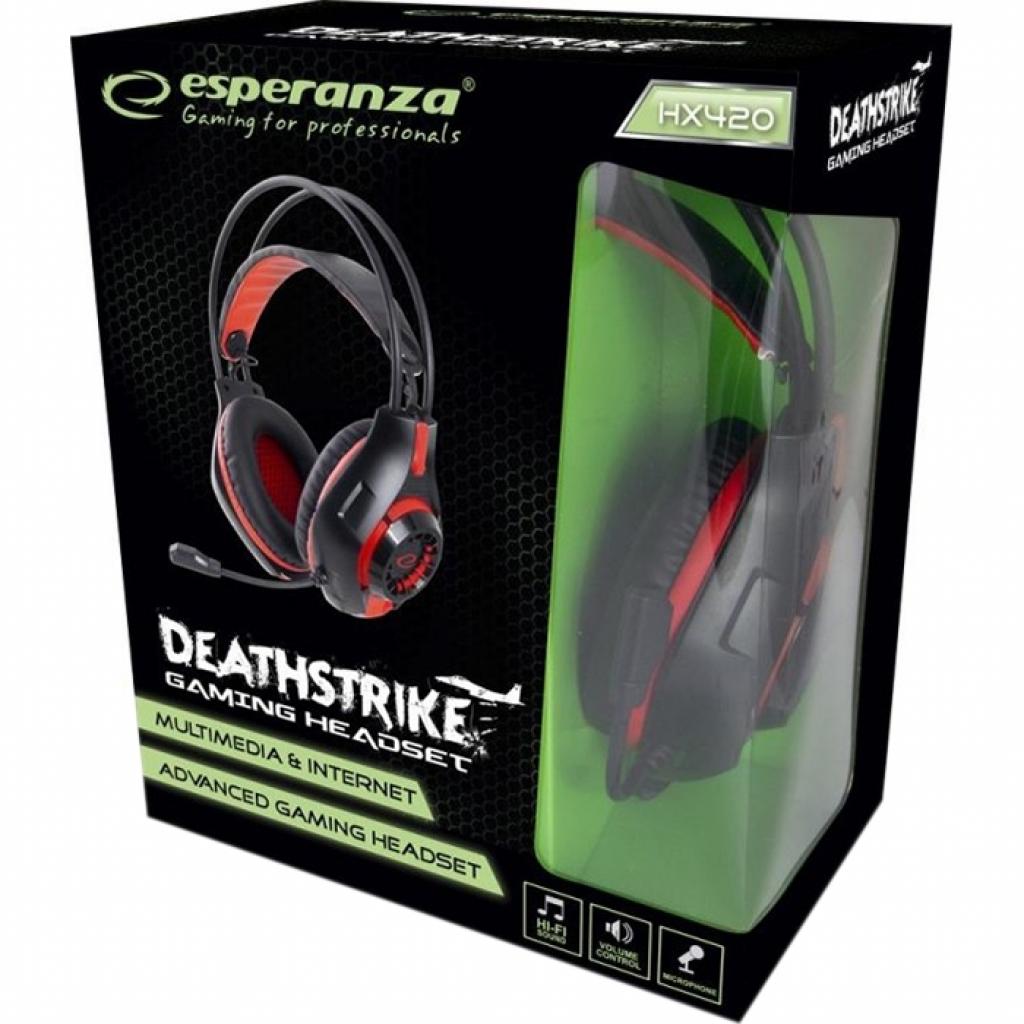 Навушники Esperanza EGH420R Black-Red - зображення 4
