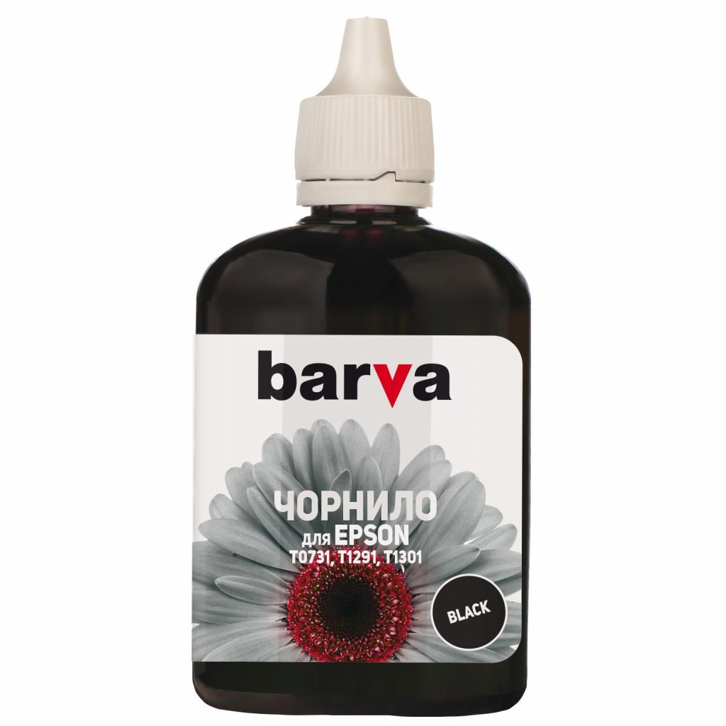 Чорнило Barva Epson T1301/T1291/T1281/T1031/T0731 Black 90 г pigm. (E130-527) - зображення 1