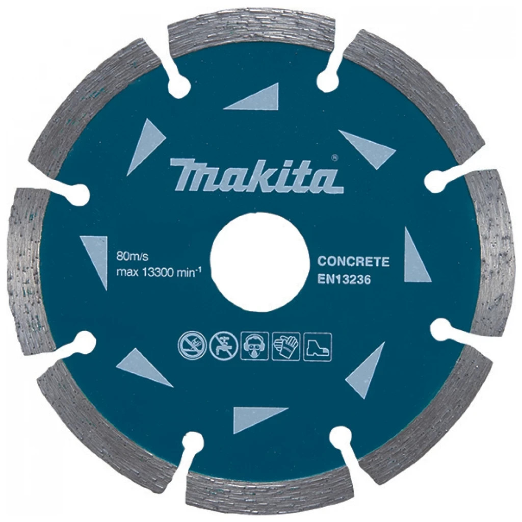 Круг відрізний Makita алмазний по бетону сегментний 230х22.23 мм (D-41610) - зображення 1