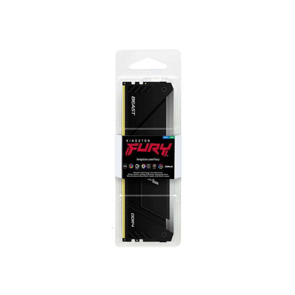 Модуль пам'яті для комп'ютера DDR4 8GB 3200 MHz Beast RGB Kingston Fury (ex.HyperX) (KF432C16BB2A/8) - изображение 5