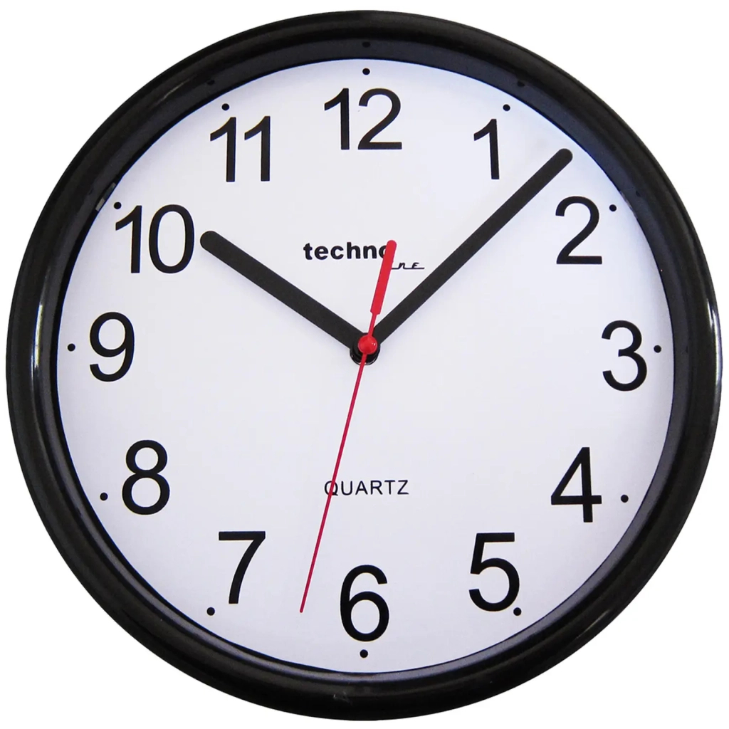 Настінний годинник Technoline Black (WT600 schwarz) (DAS301793) - зображення 1
