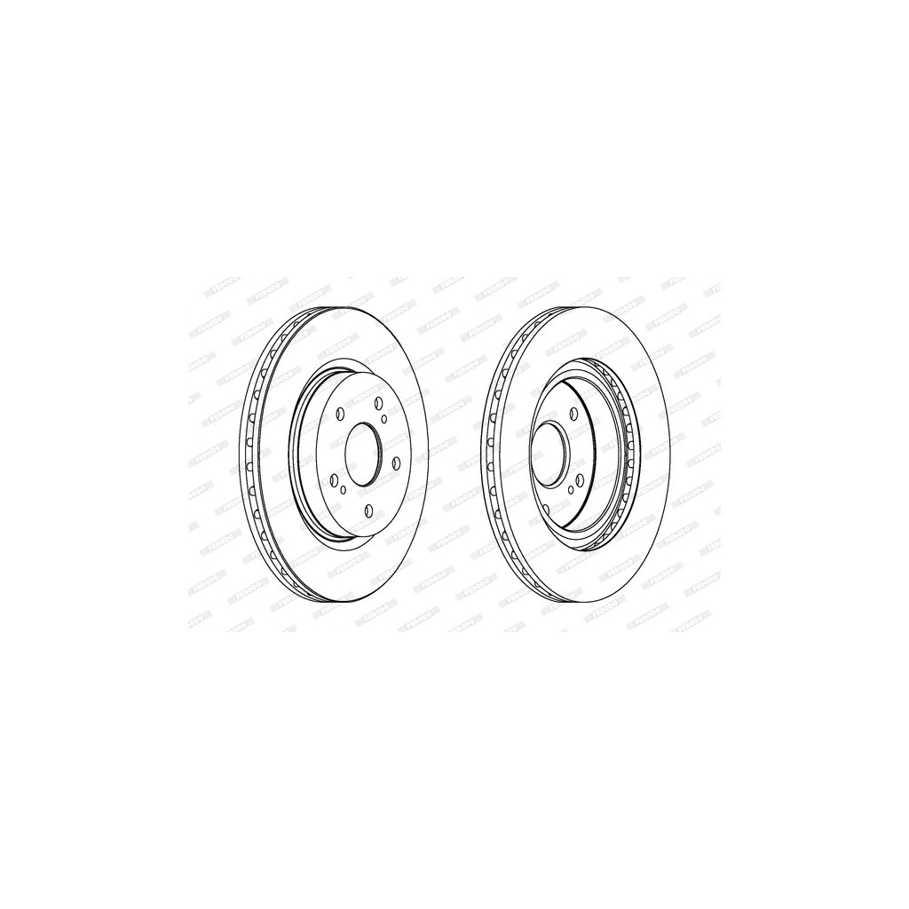 Гальмівний диск FERODO DDF1635C - зображення 1