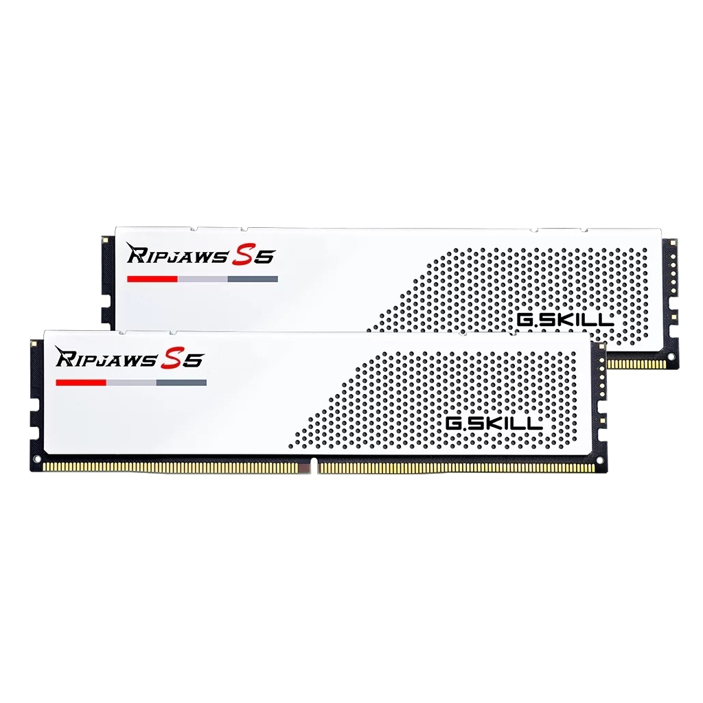 Модуль пам'яті для комп'ютера DDR5 32GB (2x16GB) 6000 MHz Ripjaws S5 G.Skill (F5-6000J3040F16GX2-RS5W) - зображення 1