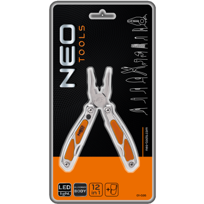 Мультитул Neo Tools 12 елементів, з LED (01-026) - зображення 2
