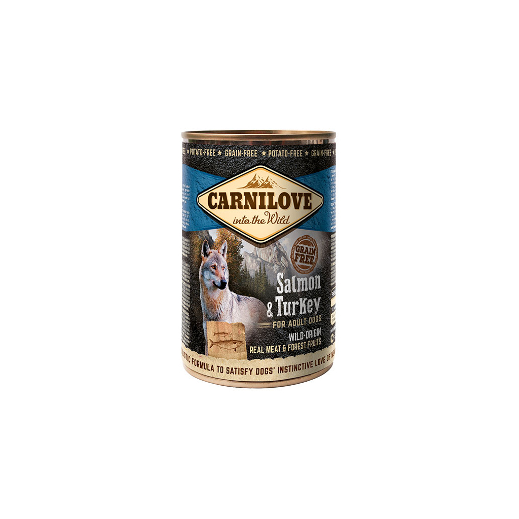 Консерви для собак Carnilove Dog з лососем та індичкою 400 г (8595602529278) - зображення 1