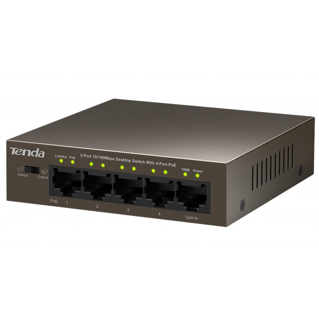 Комутатор мережевий Tenda TEF1105P - зображення 3