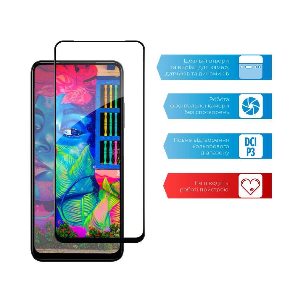 Скло захисне ACCLAB Full Glue Xiaomi Redmi Note 12S (1283126564987) - зображення 5