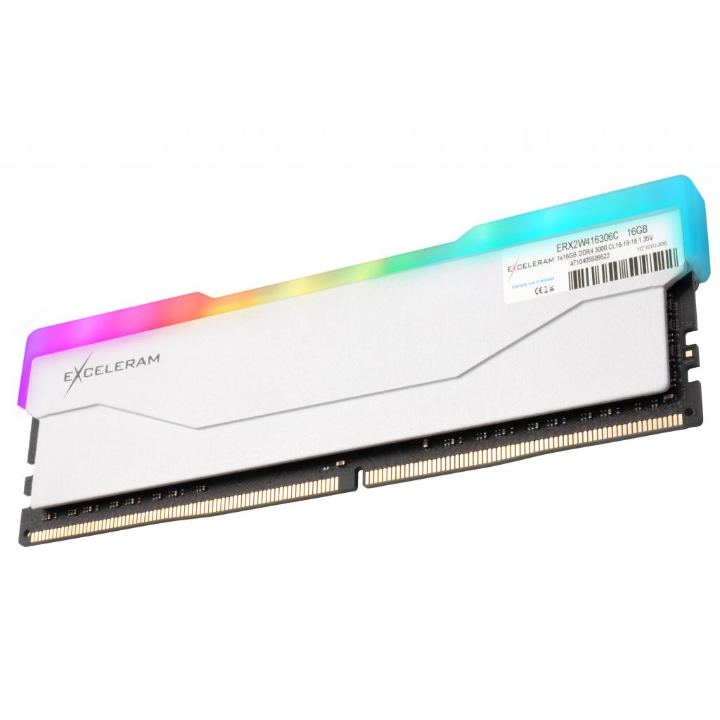 Модуль пам'яті для комп'ютера DDR4 16GB 3000 MHz RGB X2 Series White eXceleram (ERX2W416306C) - зображення 2