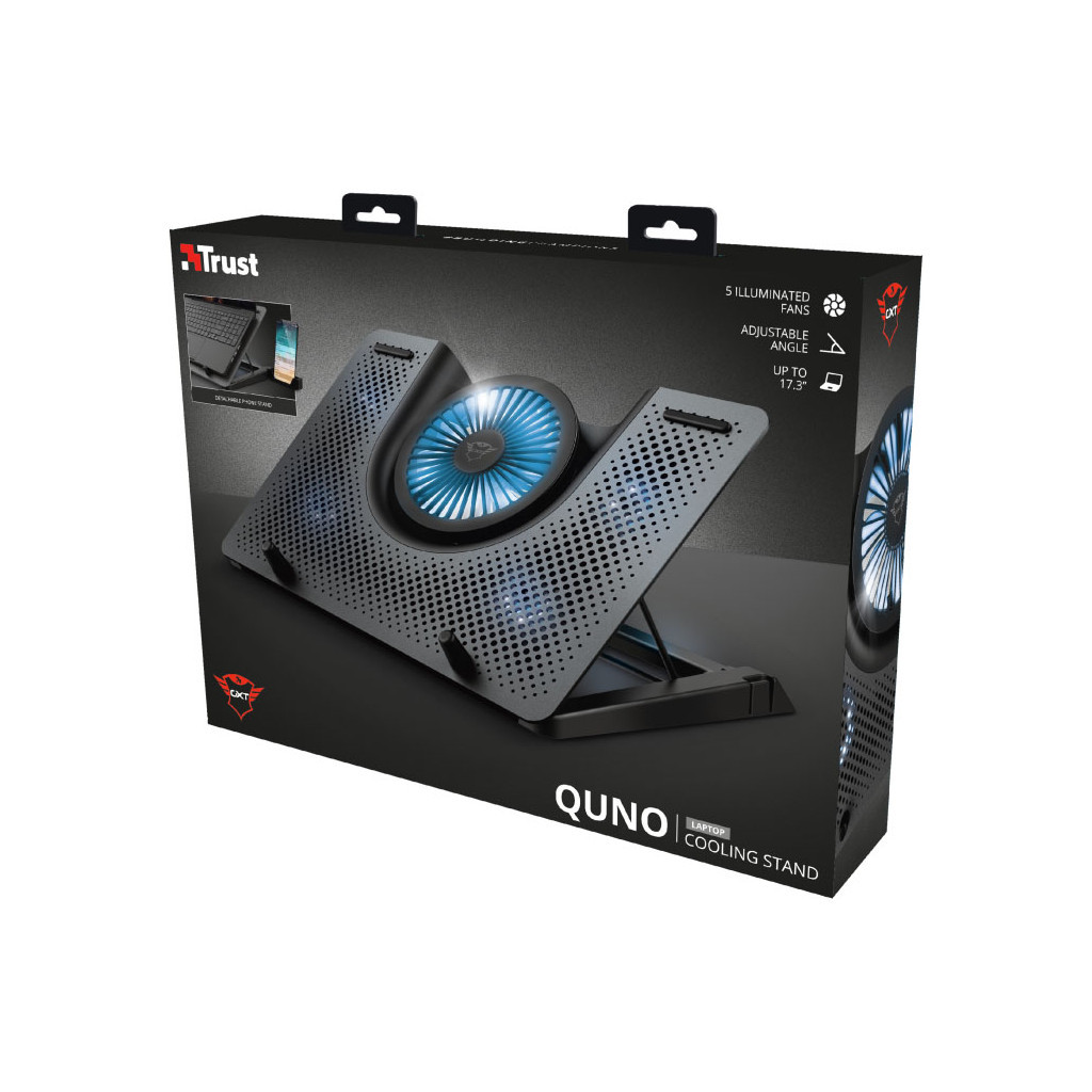 Підставка до ноутбука Trust GXT 1125 Quno (17.3") Blue LED Black (23581_TRUST) - зображення 5