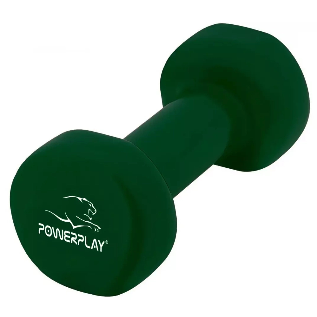 Гантель PowerPlay 4125 Achilles 1.5 кг Зелена (PP_4125_1.5kg) - зображення 2