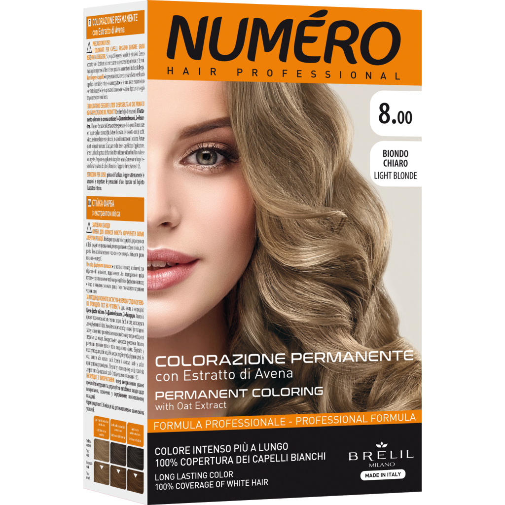 Фарба для волосся Brelil Numero 8.00 - Light Blonde 140 мл (8011935081288) - зображення 1