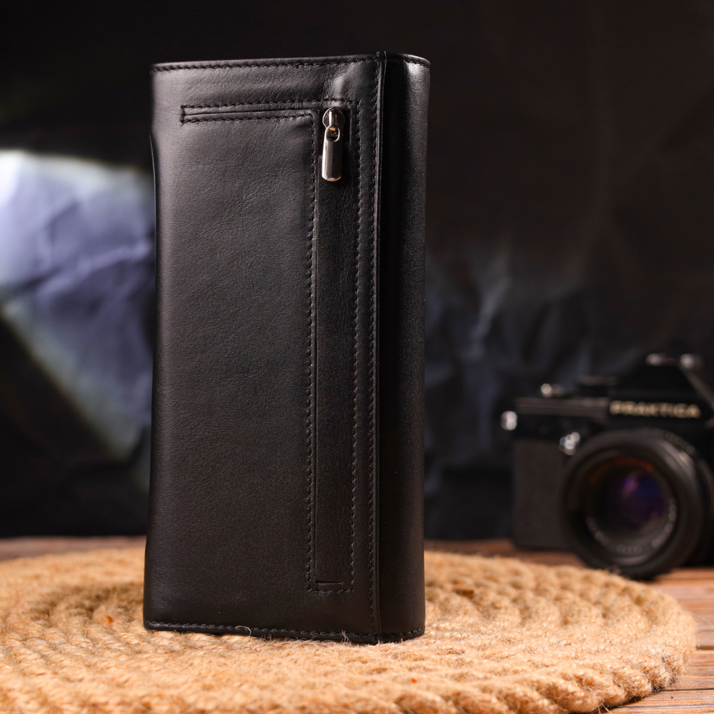 Гаманець Canpellini З натуральної шкіри Чорний (21611) - зображення 7