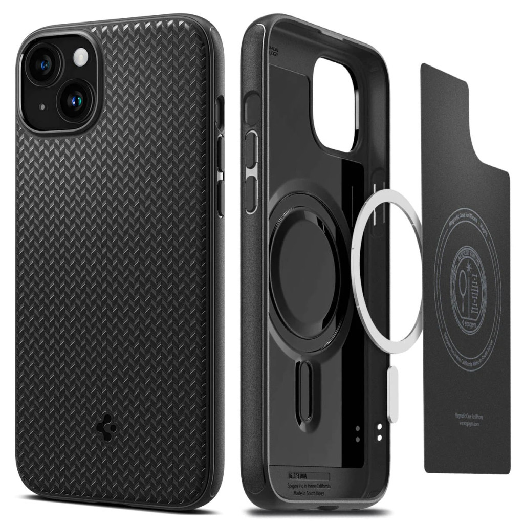 Чохол до мобільного телефона Spigen Apple iPhone 15 Mag Armor MagFit Matte Black (ACS06815) - зображення 2