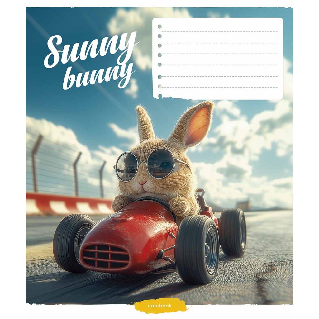 Зошит Школярик Cool animals 12 аркушів клітинка (012-3518K) - зображення 4