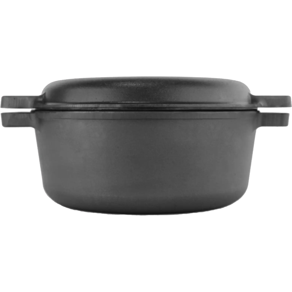 Каструля Brizoll чавунна з кришкою-сковородою 6 л (P-6L-2) - зображення 2