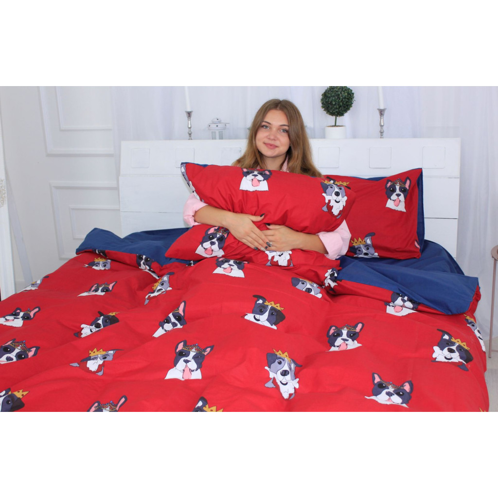 Постільна білизна MirSon Бязь Ranforce Elite 17-0568 Kings of dogs 175х210 (2200004672618) - зображення 4