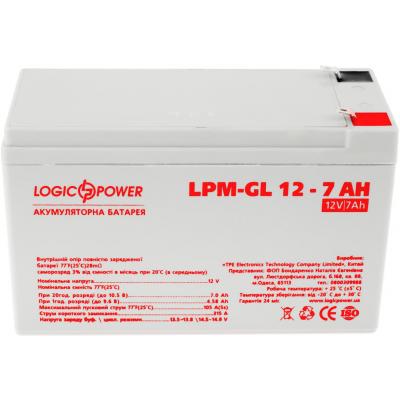 Батарея до ДБЖ LogicPower LPM-GL 12В 7Ah (6560) - зображення 2