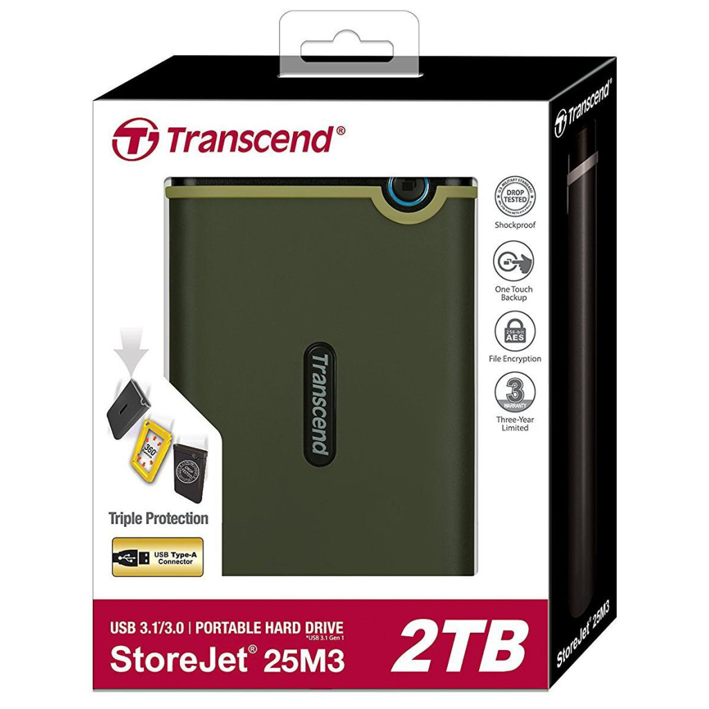 Зовнішній жорсткий диск 2.5" 2TB Transcend (TS2TSJ25M3G) - зображення 5