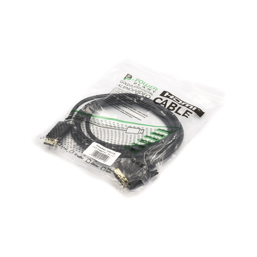 Кабель мультимедійний DisplayPort to DVI 1.8m PowerPlant (CA911158) - зображення 2