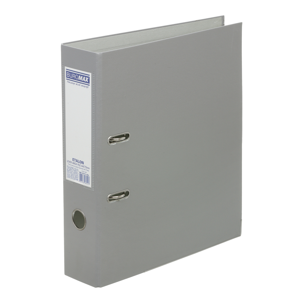 Папка - реєстратор Buromax Etalon A4 70 мм Сіра (BM.3015-09c) - зображення 1