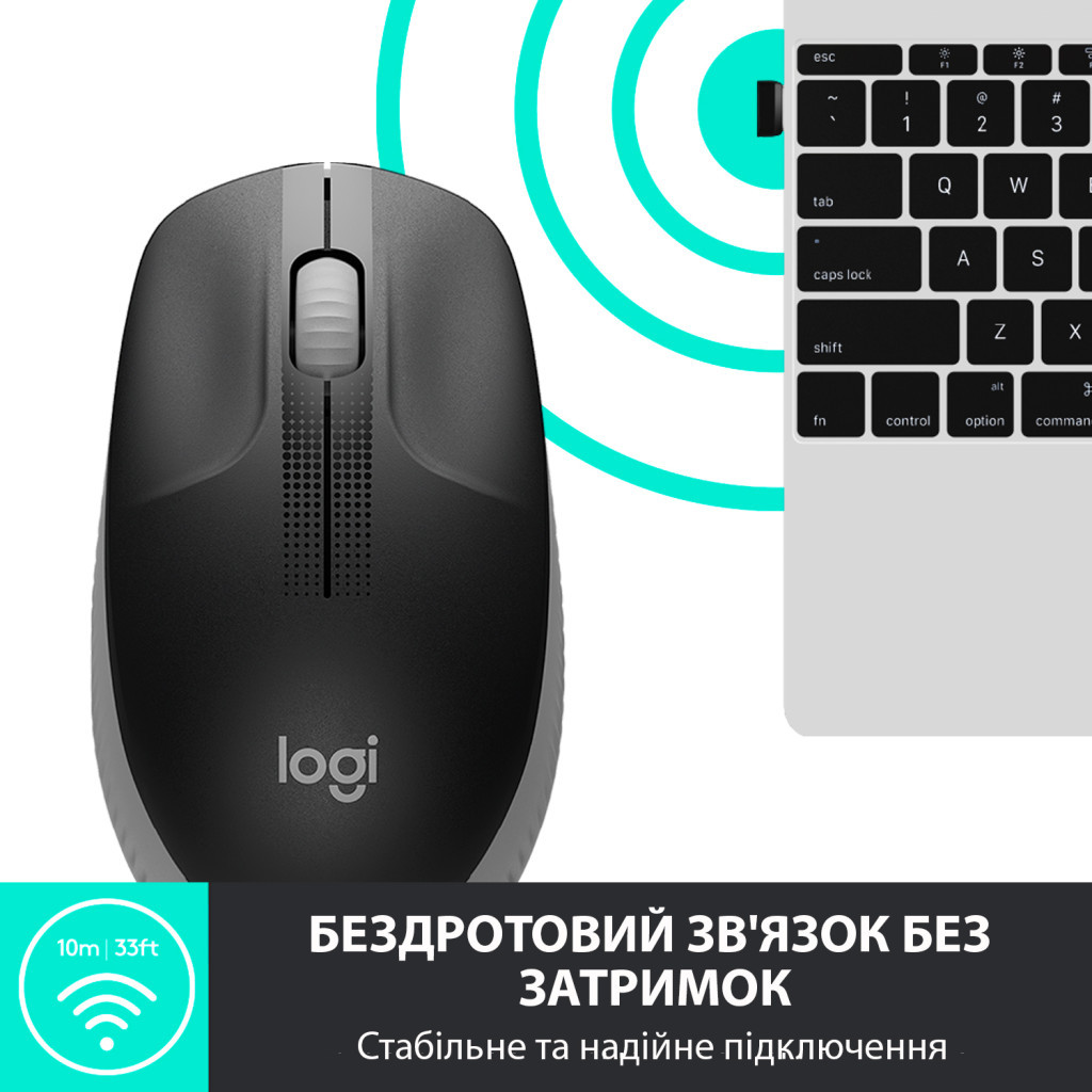 Мишка Logitech M190 Mid Grey (910-005906) - зображення 3