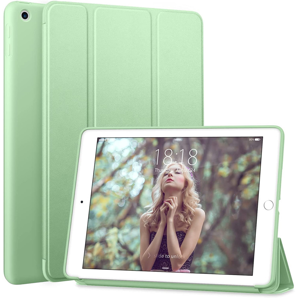 Чохол до планшета BeCover Tri Fold Soft TPU Silicone Apple iPad Air 4 10.9 2020/2021 Green (706871) (706871) - зображення 2