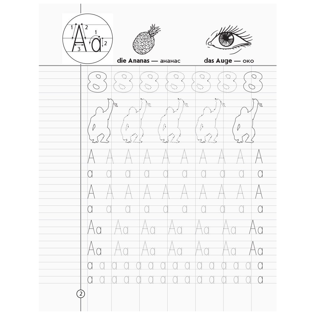 Робочий зошит НУШ Німецька мова. 1-2 класи. Шаблон до будь-якого підручника - Т.М. Матвієнко Ранок (9786170914149) - зображення 3