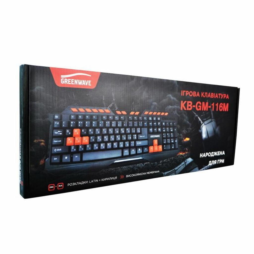 Клавіатура Greenwave KB-GM-116M Black (R0015184) - зображення 3