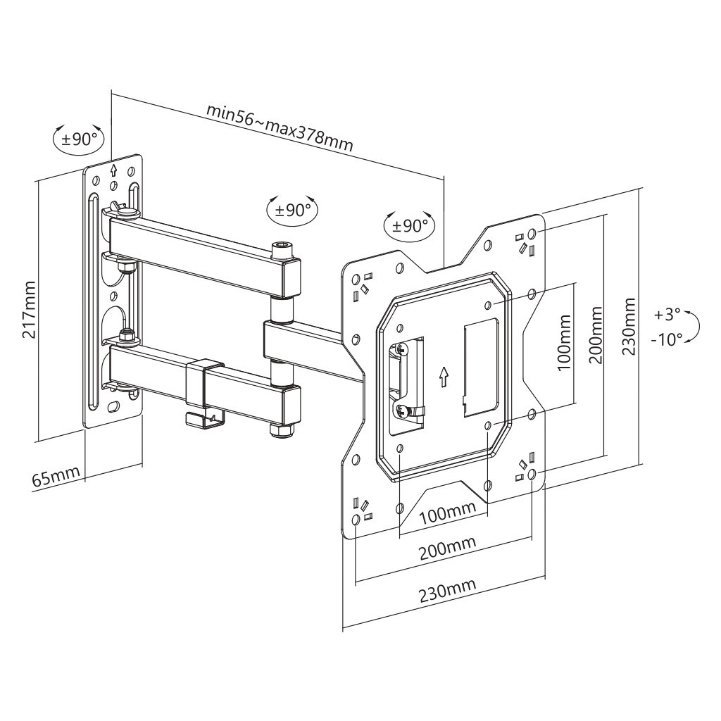 Кронштейн Brateck LPA68-223 - зображення 10
