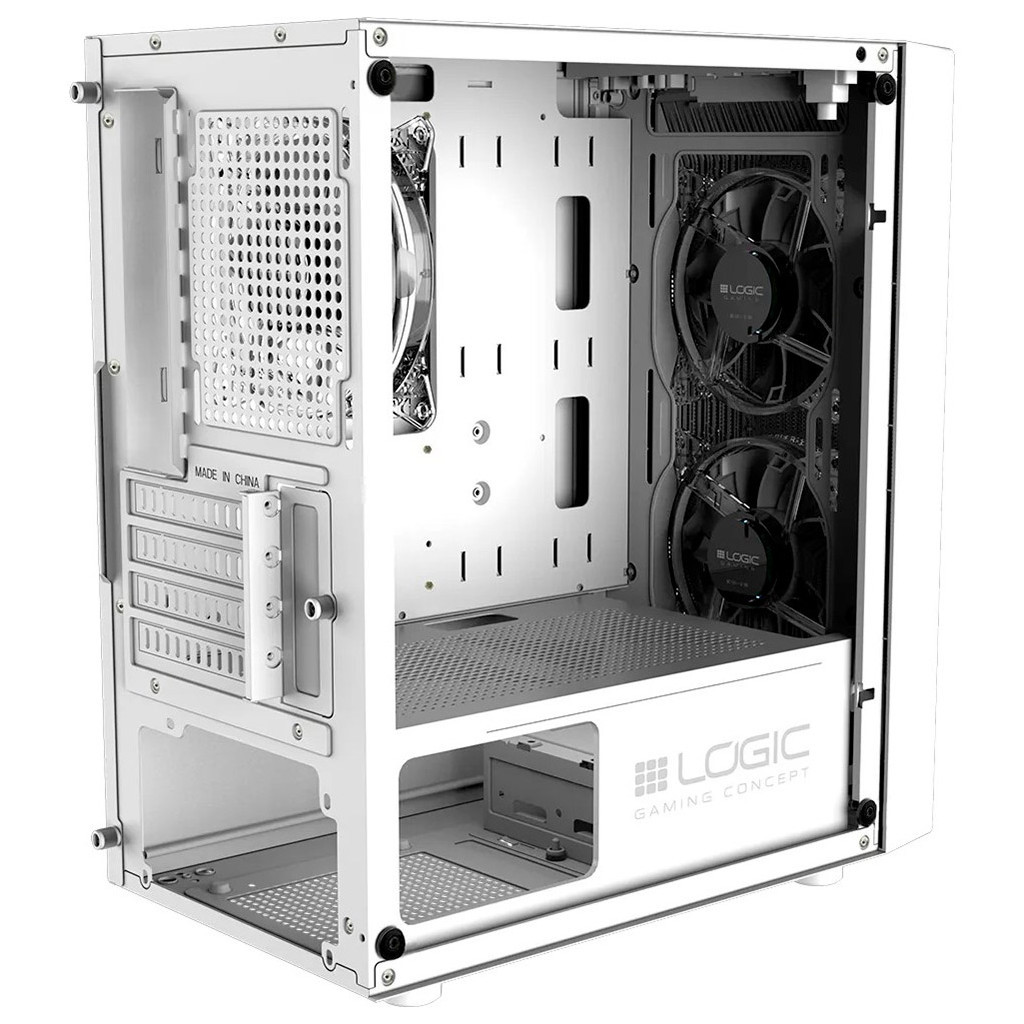 Корпус Logic concept ATOS MESH+GLASS ARGB fans 3x120mm WHITE (AM-ATOS-20-0000000-0002) - зображення 7
