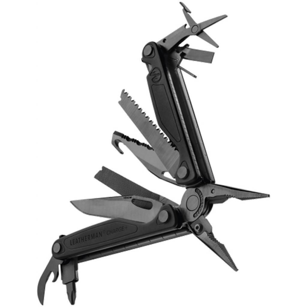 Мультитул Leatherman Charge Plus Black, синтетич. чехол, карт. кор., метрич. биты (832601) - зображення 2