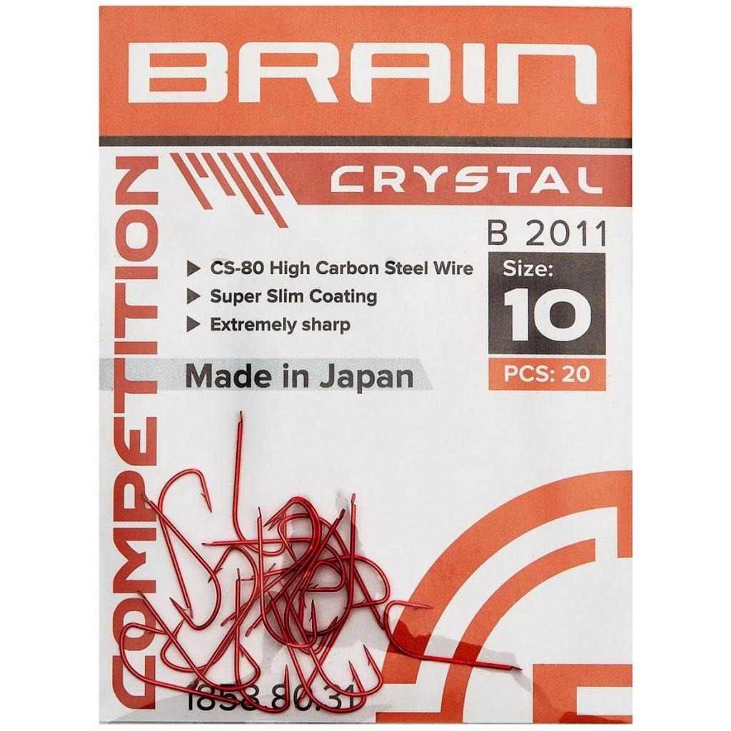 Гачок Brain fishing Crystal B2011 12 (20 шт/уп) Red (1858.80.30) - зображення 2