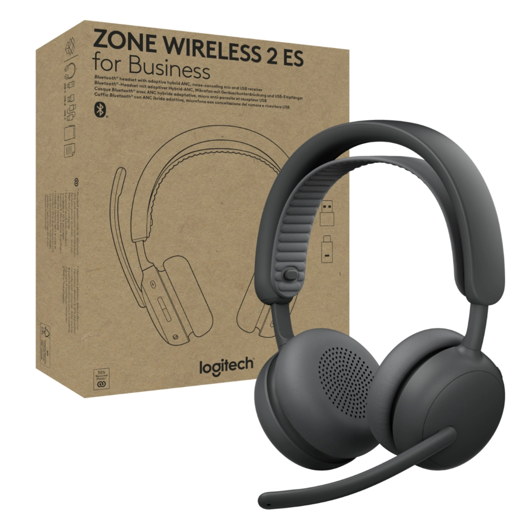 Навушники Logitech Zone Wireless 2 ES for Business Graphite (981-001493) - зображення 6