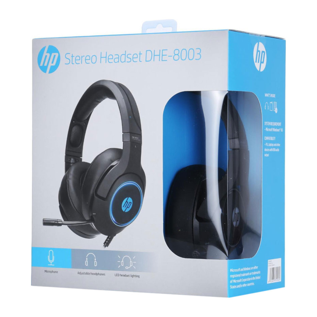 Навушники HP DHE-8003 Gaming 7.1 Sound RGB USB Black - зображення 5