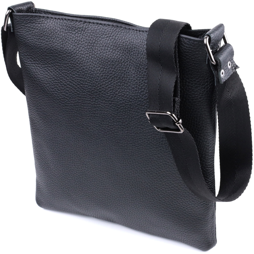 Сумка Shvigel Через плече з натуральної шкіри Чорна (22850) - зображення 1