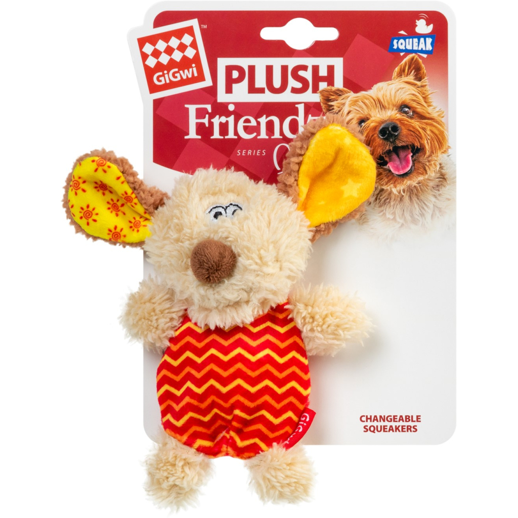 Іграшка для собак GiGwi Plush Собачка з пискавкою 13 см (75304Collar) - зображення 2