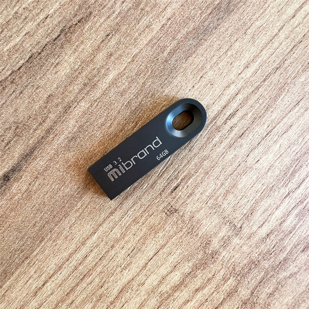 USB флеш накопичувач Mibrand 64GB Eagle Grey USB 3.2 (MI3.2/EA64U10G) - зображення 2