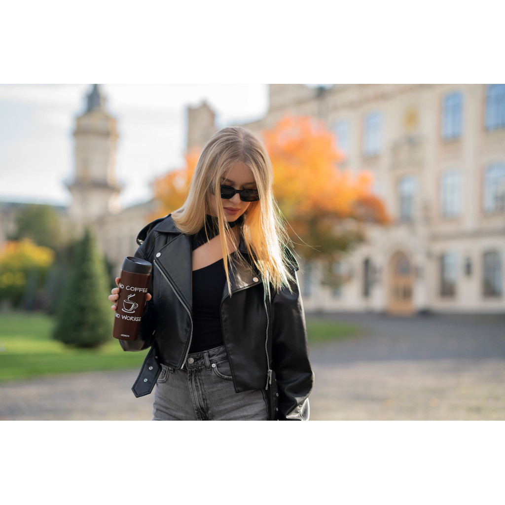 Термочашка Ardesto Coffee Time 450 мл Брунатна (AR2645CB) - зображення 5