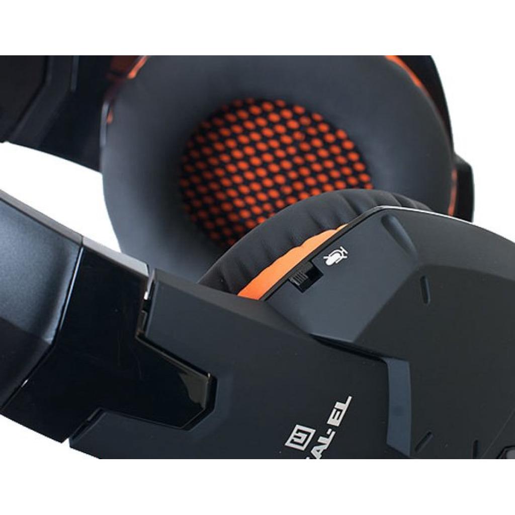 Навушники REAL-EL GDX-7700 SURROUND 7.1 black-orange - зображення 5