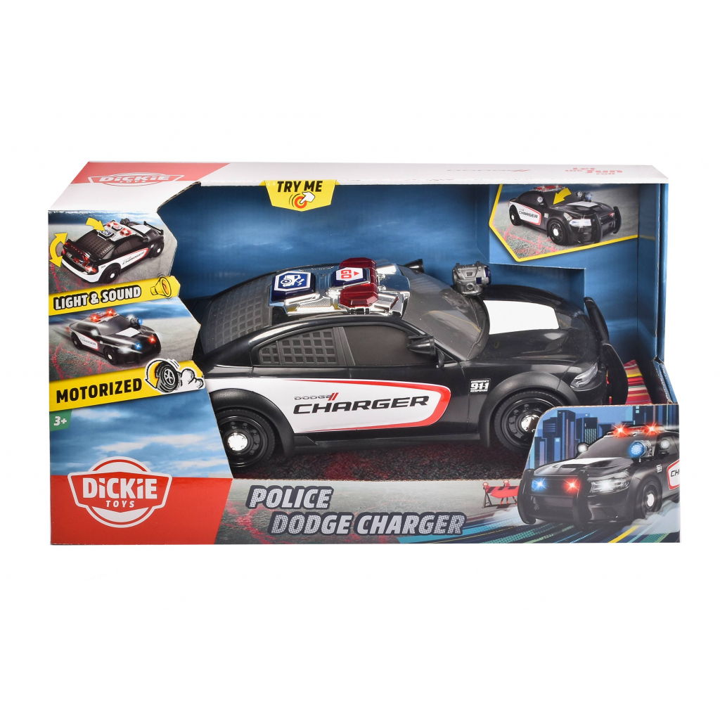 Спецтехніка Dickie Toys Поліцейська машина "Додж Чарджер" (3308385) - зображення 2