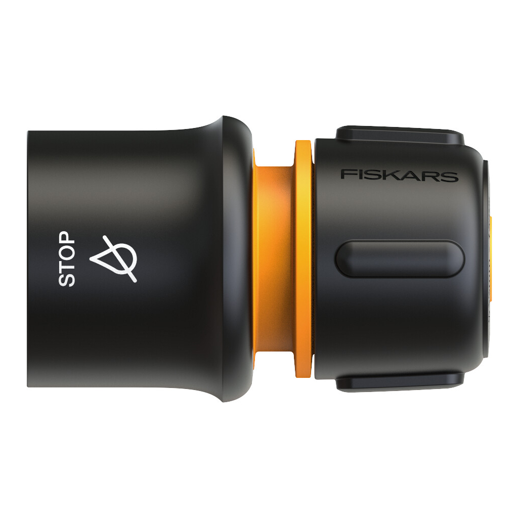 Конектор для шланга Fiskars Watering 19 мм(3/4") з автостопом LB30 (1027083) - зображення 1