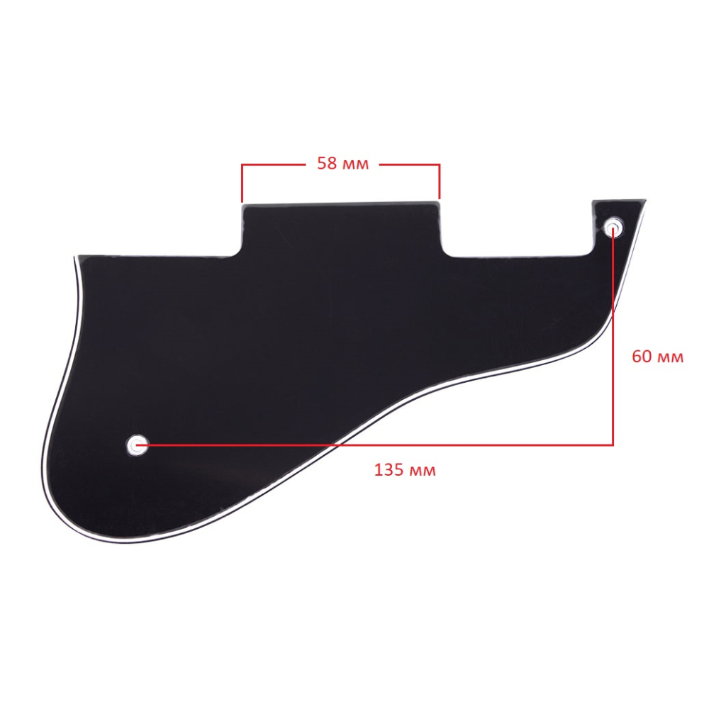 Пікгард панель для гітари Paxphil M29 ES-335 Pickguard (Black) - зображення 3
