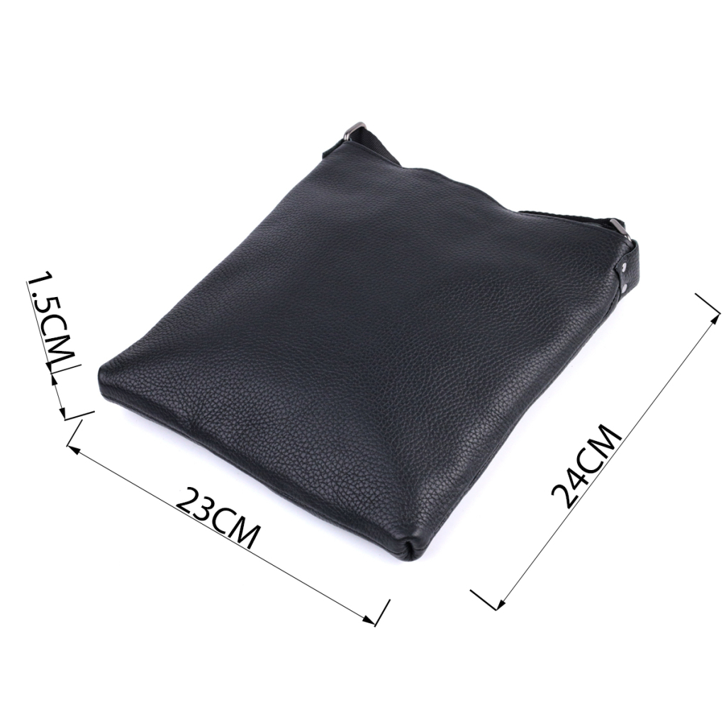 Сумка Shvigel Через плече з натуральної шкіри Чорна (22850) - зображення 3