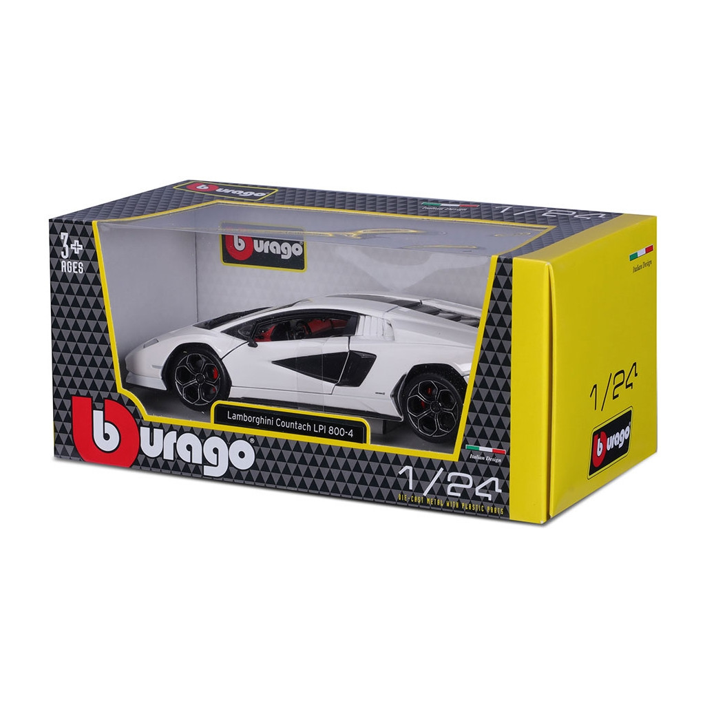 Машина Bburago Lamborghini Countach LPI 800-4 (біла, 1:24) (18-21102) - зображення 7