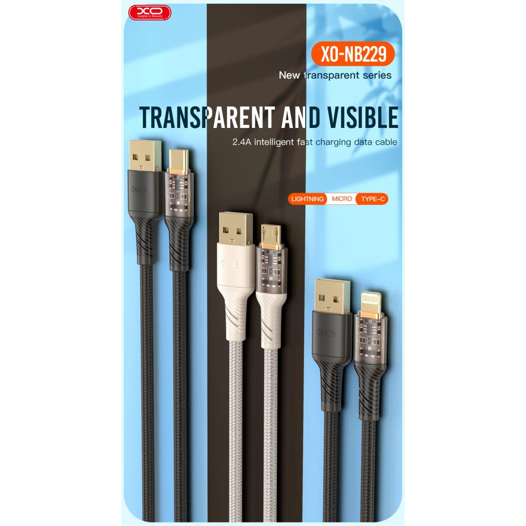 Дата кабель USB 2.0 AM to Micro 5P 1.0m 2.4A black XO (NB229-M-1-BK) - зображення 2