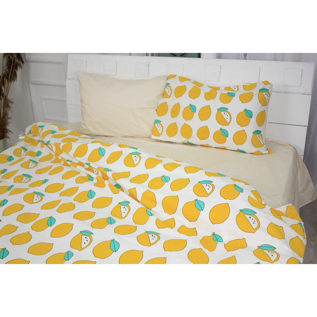 Постільна білизна MirSon Бязь Ranforce Elite 17-0531 Striped Lemon Сімейна (2200004682822) - зображення 2